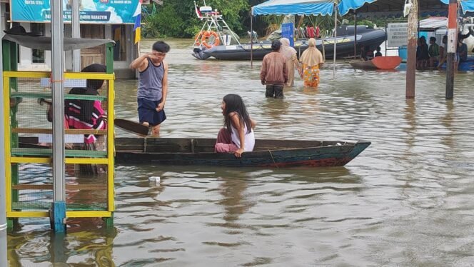 
 Salah Satu Wilayah Terdampak Banjir di Kabupaten Banjar. Foto:Ricek.ID
