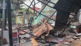 Kondisi Pasca Kebakaran di Lingkungan SMAN 7 Banjarmasin. Rabu (7/1/2025). foto: Kim