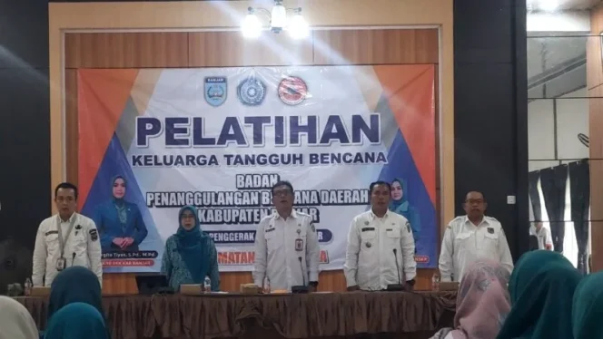 
 BPBD Banjar Latih Keluarga Agar Tangguh Hadapi Bencana