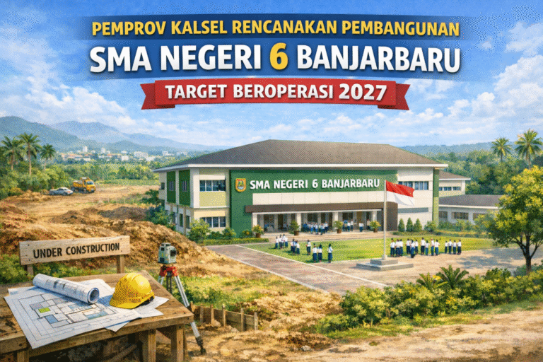 Pemprov Kalsel Rencanakan Pembangunan SMA Negeri 6 Banjarbaru, Target Beroperasi 2027