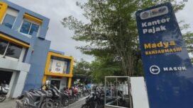 Kantor Pelayanan Pajak Madya Banjarmasin pada Rabu (4/2/2026). Foto: Erlan Ricek.ID 