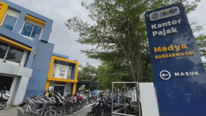 
 Kantor Pelayanan Pajak Madya Banjarmasin pada Rabu (4/2/2026). Foto: Erlan Ricek.ID 