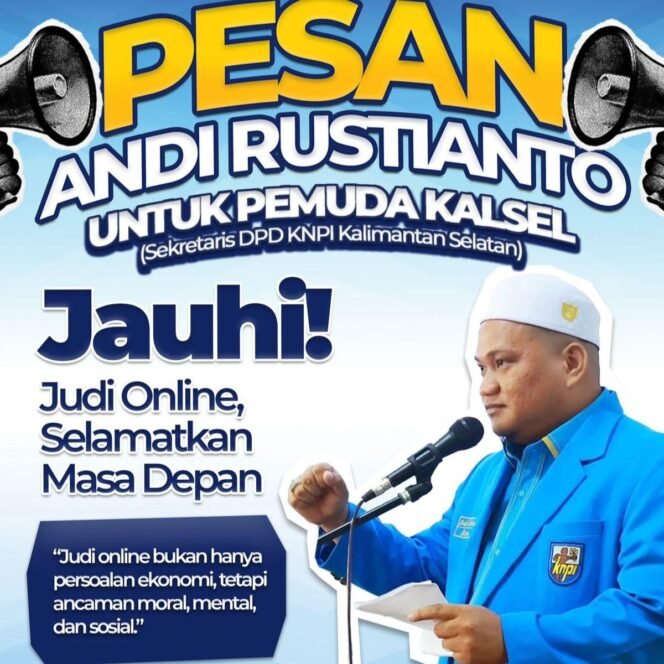 
 KNPI Kalsel Imbau Pemuda Jauhi Judi Online yang Ancam Masa Depan