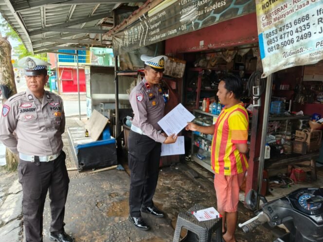 
 Sat Lantas Polres Kotabaru Imbau Bengkel Tolak Pemasangan Knalpot Brong