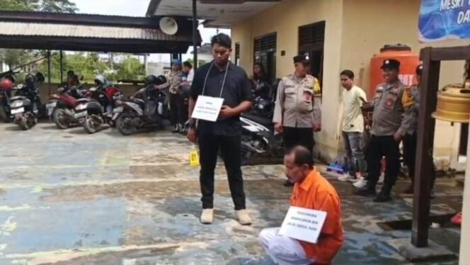 
 Rekonstruksi Tewasnya Kai Atak di Martapura Timur Peragakan 18 Adegan