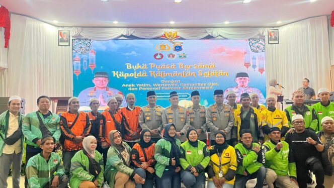 
 Kapolda Kalsel Gandeng Ojol Jaga Kamtibmas, Siapkan 11 Bus Mudik Gratis