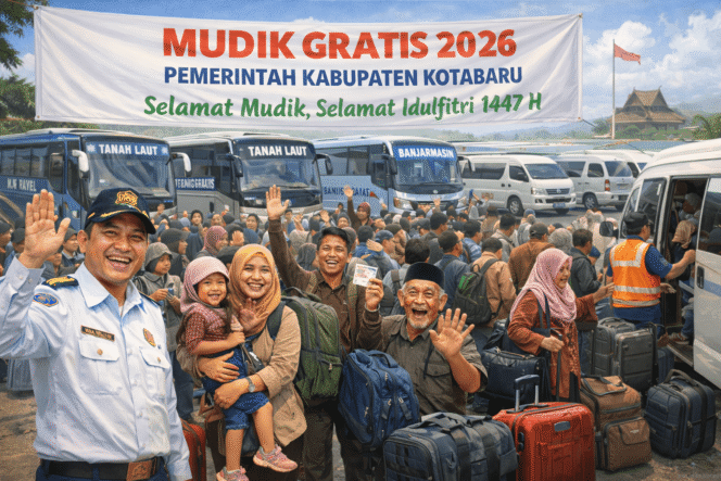 
 Pemkab Kotabaru Sediakan 256 Kursi Mudik Gratis Lebaran 2026