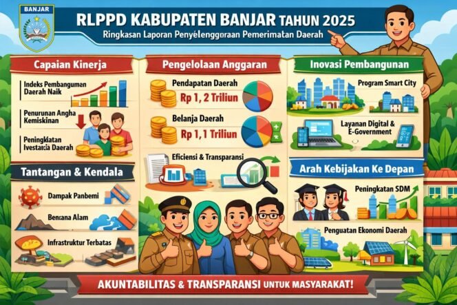 
 Pemkab Banjar Rilis RLPPD 2025 dalam Format Infografis untuk Transparansi Publik