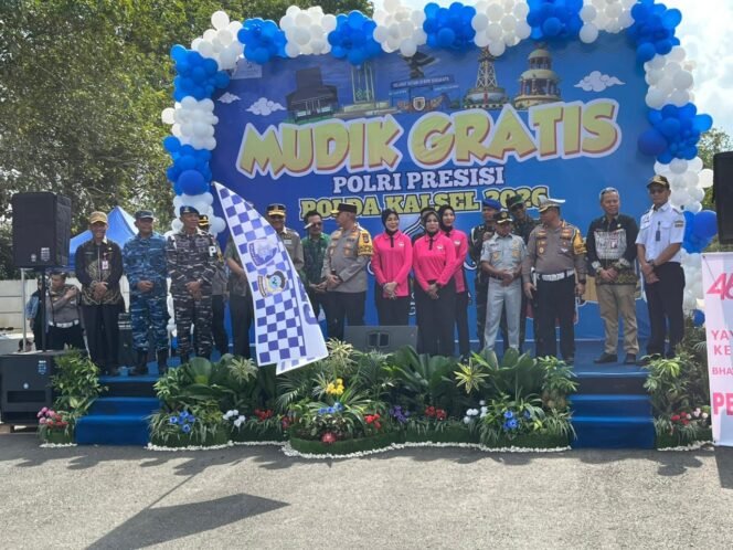 
 617 Pemudik Diberangkatkan dalam Program Angkutan gratis Polda Kalsel