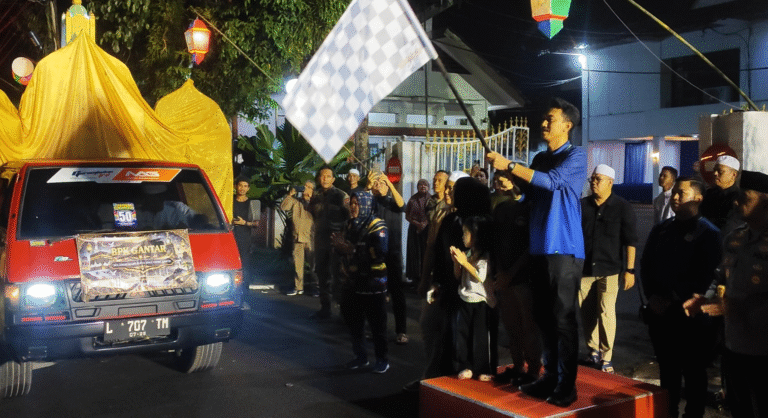 89 BPK Relawan Buser 690 Banjar Ikuti Pawai Gema Takbiran di Martapura