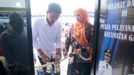 Bupati Banjar Saidi Mansyur resmikan Plaza Pelayanan Publik Kecamatan Gambut, Rabu (21/9/2022) . foto: RSB