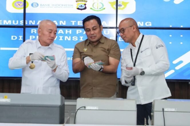 
 463 Lembar Uang Palsu Dimusnahkan Sinergi Kalsel Perketat Pengawasan