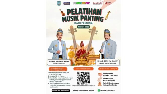 
 Pelatihan Musik Panting Dibuka Kembali untuk Kembangkan Bakat Pemuda
