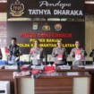 Polres Banjar gelar konferensi pers, Rabu (22/4/2026). Foto: Humas