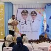 Irwan Bora saat sambutan usai terpilih sebagai Ketua Umum KONI Kabupaten Banjar periode 2026-2030 dalam Musorkab, di Martapura, Selasa (28/4/2026). Foto: Hendra Lianor