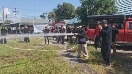 Simulasi Lapangan Jadi Fokus Hari Kedua Pelatihan Karhutla BPBD Banjar. Foto: Haris Ricek.ID