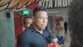 Ronaldo Luis Nazario de Lima ketagihan datang ke Indonesia. (Foto: Cikal Bintang/Okezone)