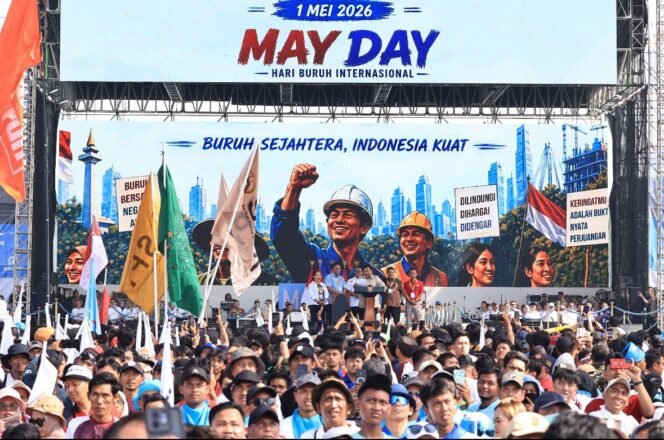 
 Penyampaian Aspirasi Dalam Peringatan May Day Tertib, Polri Apresiasi Massa Buruh