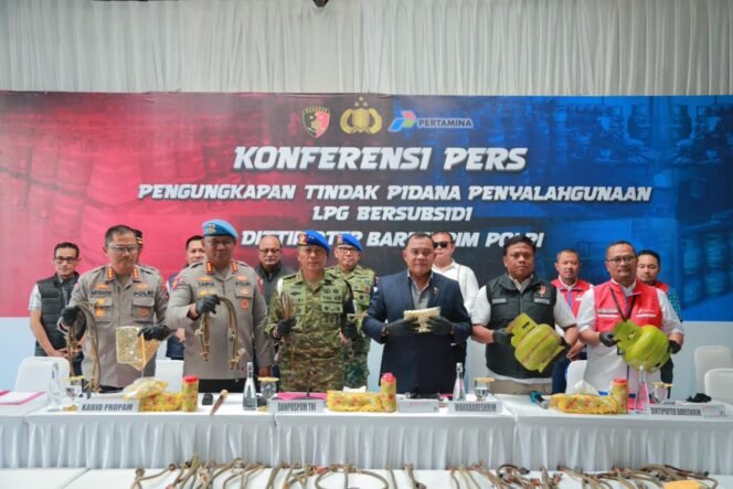 
 Ungkap Penyalahgunaan LPG Subsidi, Bareskrim Polri Amankan 2 Tersangka