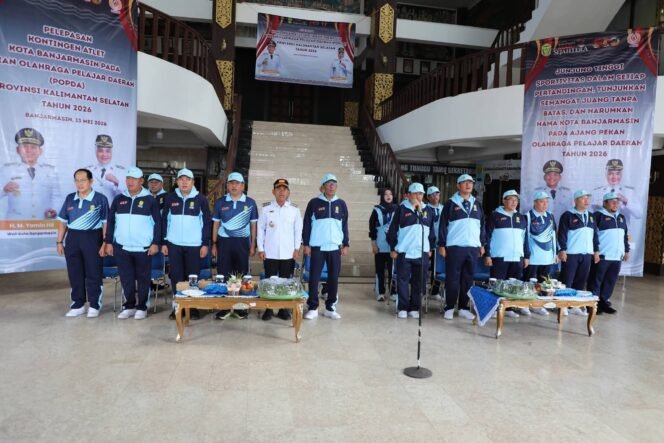 
 Kontingen Banjarmasin di POPDA 2026 Dilepas, Targetkan Raih Juara Umum