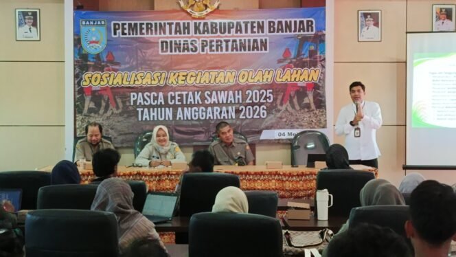 
 Distan Banjar Wajibkan Pengukuran Lahan Baru Pakai Sistem Poligon