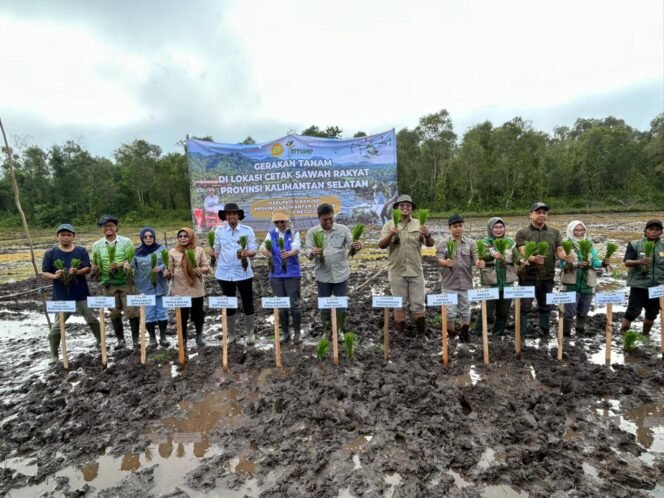 
 Percepat Swasembada Pangan, DPKP Kalsel Dukung Gerakan Tanam Padi di Sungai Tabuk