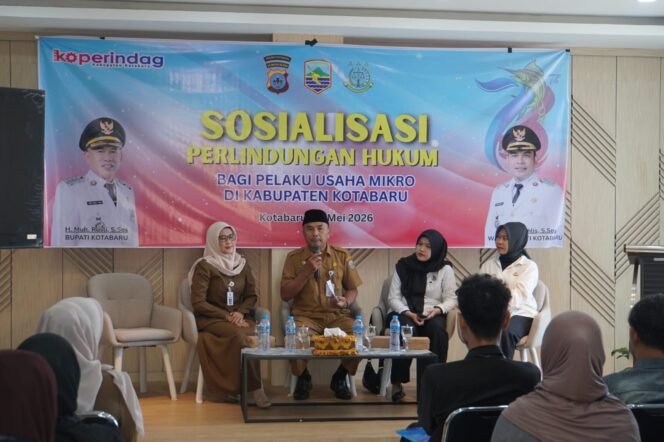 
 Diskoperindag Kotabaru Sosialisasi Perlindungan Hukum UMKM 2026