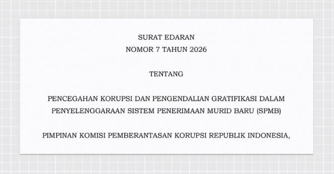 
 Cegah Terjadinya Gratifikasi, KPK Perketat Pengawasan SPMB 2026