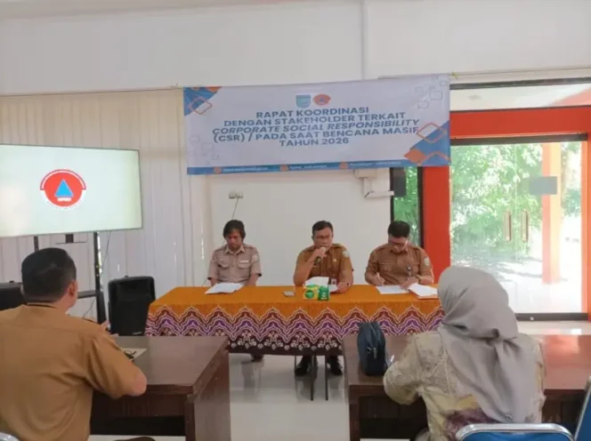 
 Gelar Rapat Koordinasi Stakeholder, BPBD Banjar Perkuat Kolaborasi CSR Hadapi Bencana Masif