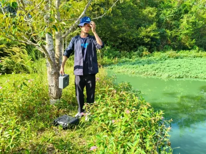 
 Tingkatkan Produktivitas Budidaya Ikan, DKPP Banjar Bersama Akademisi ULM Uji Teknologi Pemantau Kualitas Air Aquanotes