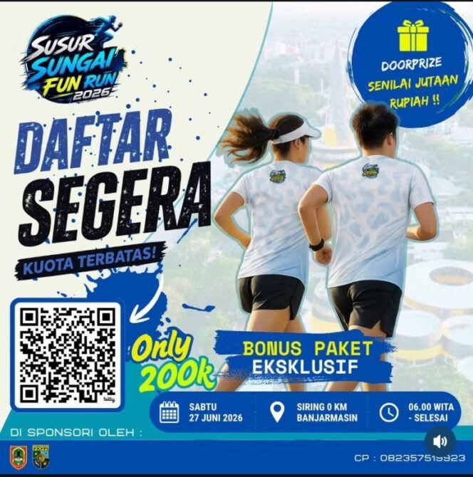 
 Dispora Kalsel akan Gelar Susur Sungai Fun Run 2026, Hadirkan Kategori Pelajar hingga Master