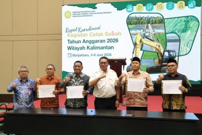
 Siap Perkuat Ketahanan Pangan Nasional, Kalsel Dukung Penuh Program Cetak Sawah 2026