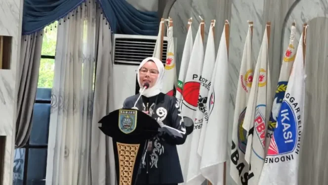 
 Tingkatkan Prestasi Daerah, Pemprov Kalsel Dorong KONI Banjar Perkuat Pembinaan Atlet