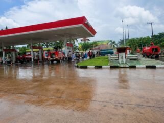 Foto: SPBU Lokasi Insiden Mobil Terbakar pada Jumat (12/6/2026) siang, Sumber: Medsos