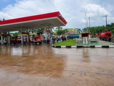 Foto: SPBU Lokasi Insiden Mobil Terbakar pada Jumat (12/6/2026) siang, Sumber: Medsos