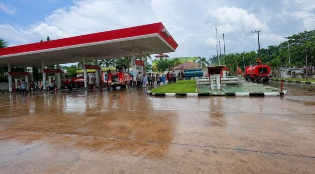 Foto: SPBU Lokasi Insiden Mobil Terbakar pada Jumat (12/6/2026) siang, Sumber: Medsos
