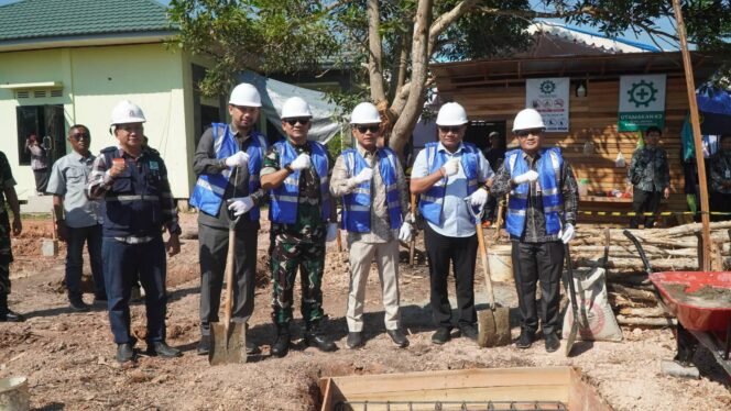 
 Pembangunan Aula Gawi Berataan BLK, Wali Kota Banjarmasin Pimpin Peletakan Batu Pertama