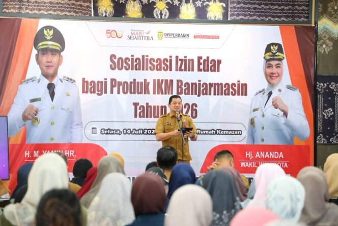 
 100 Pelaku Usaha di Kota Banjarmasin Ikuti Sosialisasi Izin Edar Produk IKM 2026