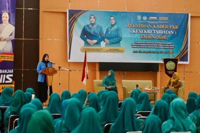 
 TP PKK Kabupaten Banjar Tingkatkan Kapasitas Kader Sekretariat, Latih Penyusunan Program & Anggaran Desa
