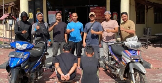 
 Ungkap Kasus Curanmor Kurang dari Sehari, Polsek Martapura Amankan Dua Pelaku