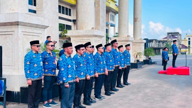 
 Melalui Apel Hari Kesadaran Nasional, Pemkab Kotabaru Perkuat Budaya Kerja Aparatur