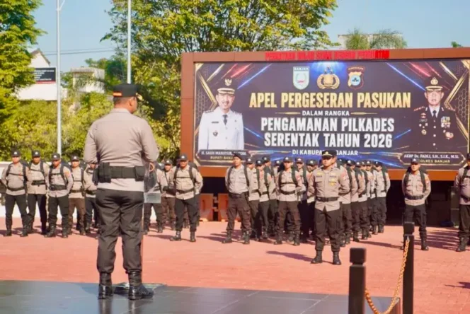 
 Siap Kawal Pilkades Serentak 2026, Polres Banjar Terjunkan Personel Pengamanan di 17 Desa
