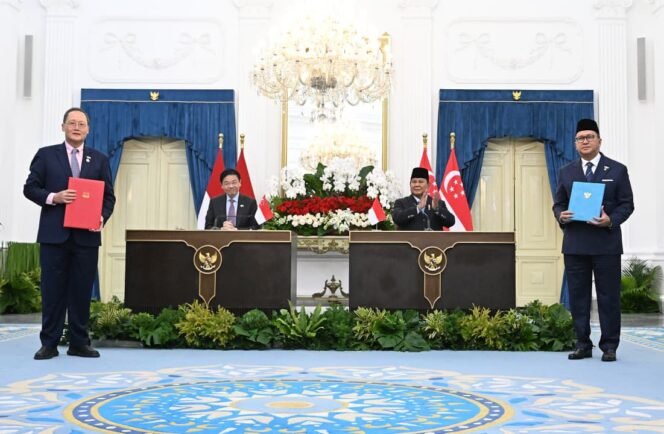 
 Presiden Prabowo & PM Wong Sepakati 26 Dokumen Kerja Sama Indonesia & Singapura