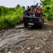Potret Ruas Jalan Rusak di Kecamatan Gomo. Foto: Aliasa Telaumbanua