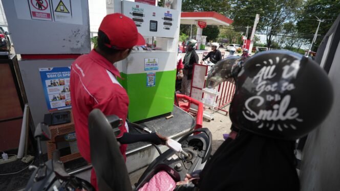 
 Perubahan Desain Totem SPBU, Pertamina Patra Niaga Regional Kalimantan Pastikan Penyaluran Pertalite di Kalimantan Selatan Tetap Normal