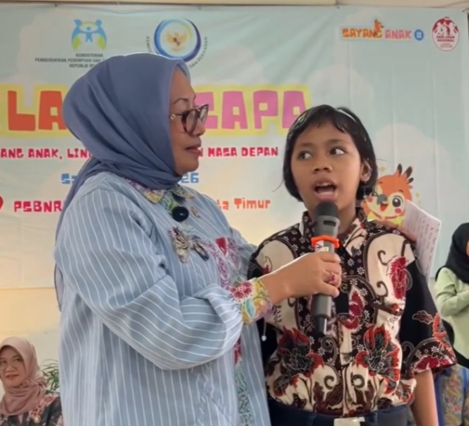 
 Menteri PPPA Ajak Anak Indonesia Jadi Generasi yang Saling Menjaga di Hari Anak Nasional 2026