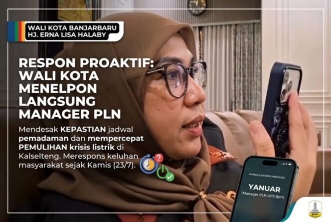 
 UMKM & Warga Menjerit, Wali Kota Banjarbaru Desak PLN Transparan Soal Pemadaman Listrik
