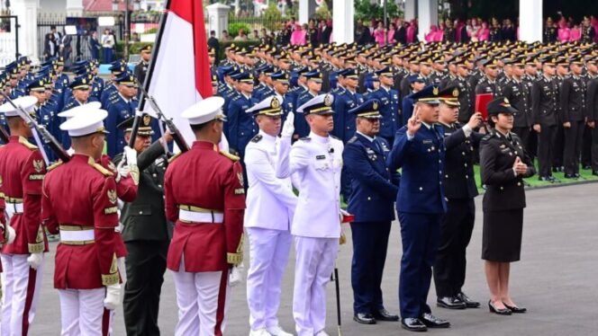 
 Presiden Prabowo Pimpin Upacara Praspa 2026, Lantik 1.177 Perwira Remaja TNI-Polri