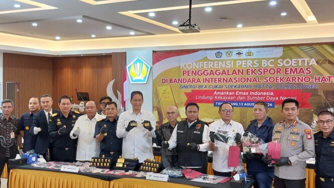
 Kawal Lalu Lintas Barang, Bea Cukai Berhasil Gagalkan Penyelundupan Emas Senilai Rp63 Miliar