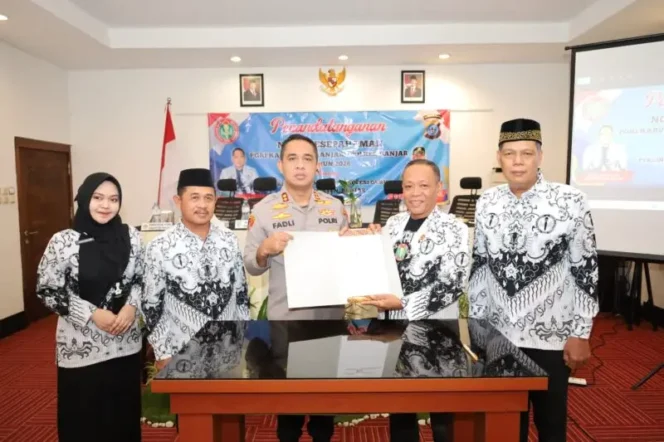 
 Perkuat Perlindungan Hukum Profesi Guru, PGRI & Polres Banjar Perpanjang MoU